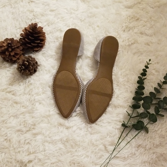 Navy Striped Merona Flats - Picture 2 of 7